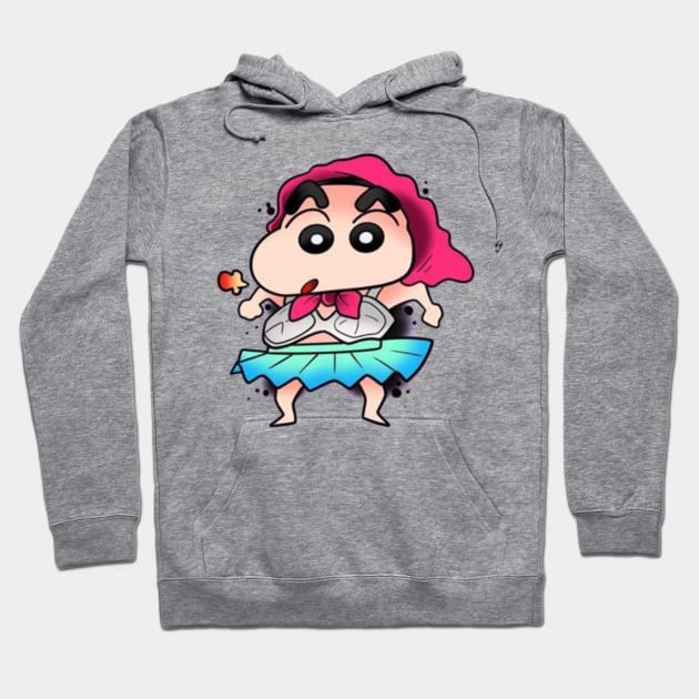 shin chan Hoodie by Ninja banana